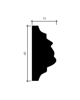 Молдинг Европласт 1.51.312 Пенополиуретан 2000*40*18 мм-foto4
