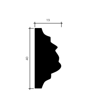 Молдинг Европласт 1.51.312 Пенополиуретан 2000*40*18 мм-foto4