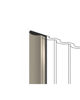 Финишный молдинг Hiwood LF140A, LF140B Фитополимер 2700*26,8-36*12 мм