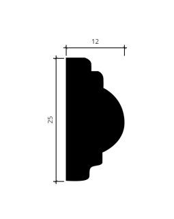 Молдинг Европласт 1.51.322 Пенополиуретан 2000*25*12 мм-foto4