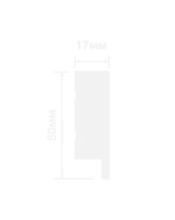 Финишный молдинг Hiwood LF1 Фитополимер 2700*50*17 мм-foto2