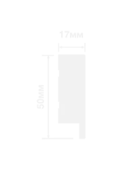 Финишный молдинг Hiwood LF1 Фитополимер 2700*50*17 мм-foto2