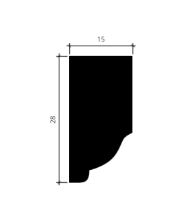 Молдинг Европласт 1.51.305 гибкий Пенополиуретан 2000*28*15 мм-foto2