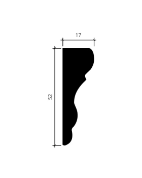 Молдинг Европласт 1.51.377 Пенополиуретан 2000*52*17 мм-foto4