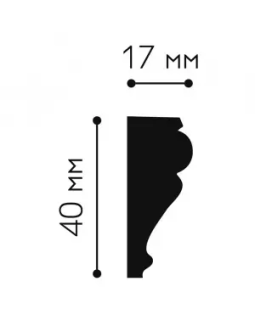 Молдинг Mallers MP117 Композит 2000*40*17 мм-foto2
