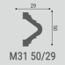 Молдинг Bello Deco М31 XPS Полимер 2000*50*29 мм
