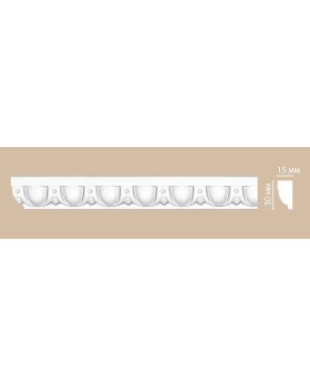 Молдинг с орнаментом Decomaster DT 8015 (30*15*2400)