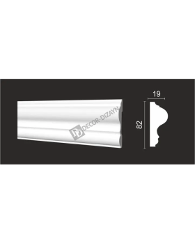 Молдинг Decor Dizayn DD606 Полистирол 2000*82*19 мм