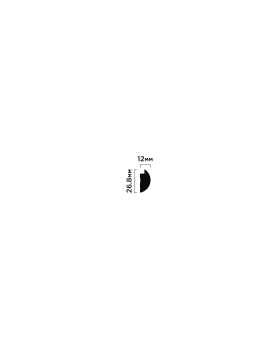 Финишный молдинг Hiwood LF137 NP Фитополимер 2700*26,8-35,6*12 мм-foto3