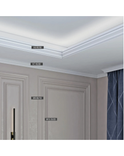 Молдинг Bello Deco М9 XPS Полимер 2000*80*19 мм-foto4