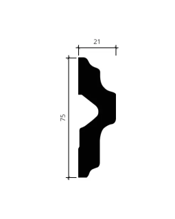 Молдинг Европласт 1.51.341 гибкий Пенополиуретан 2000*75*20 мм-foto2