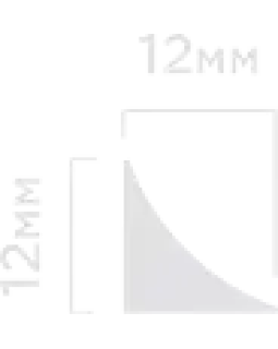 Молдинг Hiwood TR12 Полистирол Под покраску 2700*12*12 мм-foto2