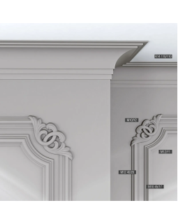 Молдинг Bello Deco М10 XPS Полимер 2000*45*17 мм-foto4