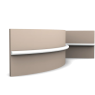 Молдинг гибкий Orac Decor PX209F Ribbon Дюрополимер 2000*18*10 мм