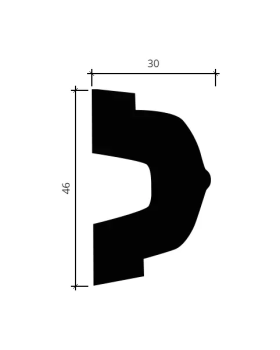 Молдинг Европласт 1.51.328 Пенополиуретан 2000*47*30 мм-foto4