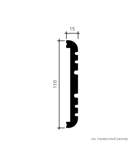 Молдинг Европласт 6.51.708 Пенополиуретан 2000*110*15 мм-foto4