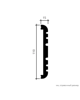 Молдинг Европласт 6.51.708 Пенополиуретан 2000*110*15 мм-foto4