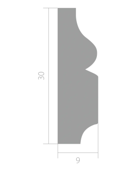 Молдинг Ultrawood U 0012, U 0012 i ЛДФ 2000-2440*30*9 мм-foto5