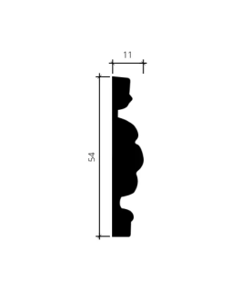 Молдинг Европласт 1.51.369 Пенополиуретан 2000*54*11 мм-foto3
