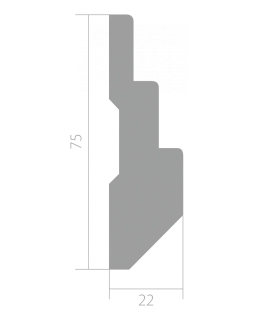 Молдинг Ultrawood U 0004 ЛДФ (2200 х 75 х 22)-foto2