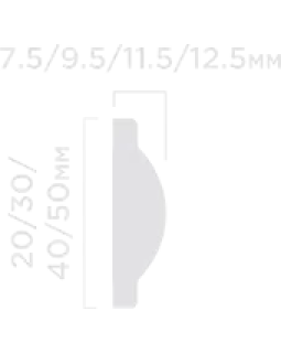 Молдинг Hiwood D1020, D1030, D1040, D1050 Фитополимер Под покраску 2000*20-50*7,5-12,5 мм-foto2