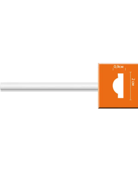 Молдинг гладкий Decomaster 97202 (20*9*2400)-foto3