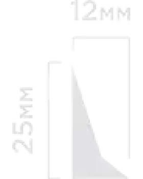 Молдинг Hiwood TR25V2 Полистирол Под покраску 2700*25*12 мм-foto2