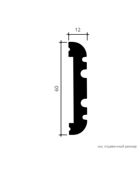 Молдинг Европласт 6.51.705 Пенополиуретан 2000*60*11 мм-foto4