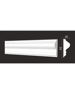 Молдинг гибкий Decor Dizayn DD301F Полистирол 2000*42*16 мм-foto3
