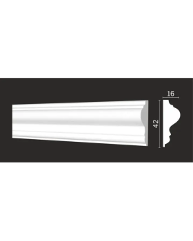 Молдинг гибкий Decor Dizayn DD301F Полистирол 2000*42*16 мм-foto3