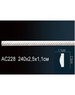 Молдинг гибкий AC228F Перфект Полиуретан