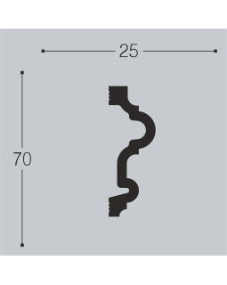 Молдинг Bello Deco М24 XPS Полимер 2000*50*22 мм-foto2