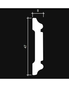 Молдинг Европласт 6.51.384 Композит 2000*47*8 мм-foto2