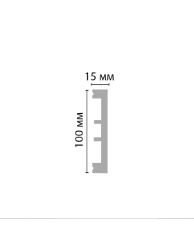 Молдинг Decomaster D163 (100*15*2000 мм)-foto2