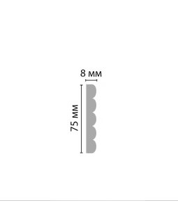 Молдинг гладкий Decomaster 97609 (75*8*2400)-foto3