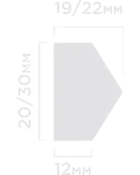 Молдинг Hiwood TRN20 Полистирол Под покраску-foto2