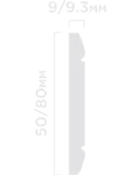 Молдинг Hiwood WIP50 Полистирол Под покраску-foto2