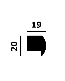 Молдинг P197 Перфект Плюс XPS Полимер 2000*20*19 мм-foto2