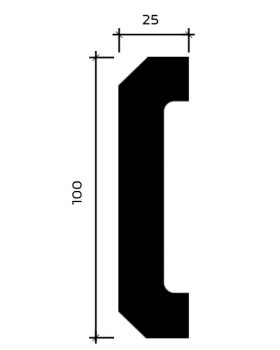 Молдинг Европласт 1.51.819 Пенополиуретан 2007*100*25 мм-foto2
