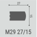 Молдинг Bello Deco М29 XPS Полимер 2000*27*15 мм