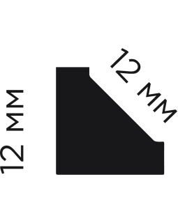 Молдинг Hiwood D12V2 Полистирол Под покраску 2700*120*120 мм-foto2