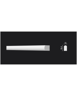 Молдинг Decor Dizayn DD638 Полистирол 2000-3000*18,4*10 мм-foto3