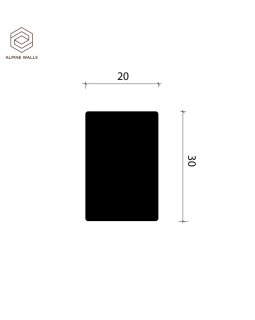 Рейка Alpine Walls LineArt ECO502W, ECO502 Полистирол 2900*30*20 мм-foto2