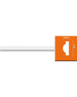 Молдинг гладкий Decomaster 97202 гибкий (20*9*2400)-foto3