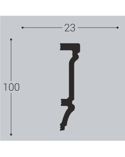 Молдинг Bello Deco М13 XPS Полимер 2000*100*13 мм-foto2