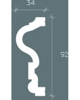 Молдинг Европласт 6.51.390 Композит 2000*92*34 мм-foto2