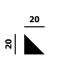 Молдинг P200 Перфект Плюс XPS Полимер 2000*20*20 мм-foto2