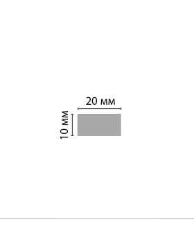Молдинг гладкий Decomaster D047 (20*10*2900 мм)-foto2