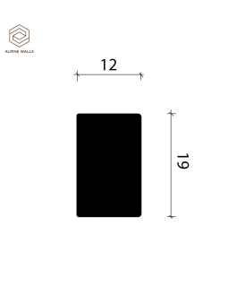 Рейка Alpine Walls LineArt ECO952W, ECO952, ECO952B Полистирол 2900*19*12 мм-foto4