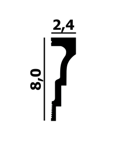Молдинг P107, P108 Перфект Плюс XPS Полимер 2000*50/80*15/24 мм-foto5